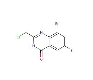 6,8-Dibromo-2-chloromethyl-3H-quinazolin-4-one - chemical structure image