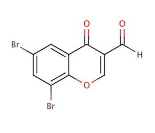 6,8-Dibromo-3-formylchromone (CAS 42059-76-7) - chemical structure image