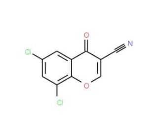 6,8-Dichloro-3-cyanochromone (CAS 72798-32-4) - chemical structure image