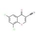 6,8-Dichloro-3-cyanochromone (CAS 72798-32-4) - chemical structure image