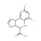 6,8-Dichloro-3a,4,5,9b-tetrahydro-3H-cyclopenta[c]quinoline-4-carboxylic acid - chemical structure image