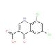6,8-Dichloro-4-hydroxyquinoline-3-carboxylic acid (CAS 35973-27-4) - chemical structure image