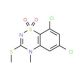 6,8-Dichloro-4-methyl-3-methylthio-4H-1,2,4-benzothiadiazin-1,1-dioxide - chemical structure image