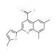 6,8-dimethyl-2-(5-methyl-2-furyl)quinoline-4-carbonyl chloride - chemical structure image