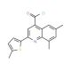 6,8-dimethyl-2-(5-methyl-2-thienyl)quinoline-4-carbonyl chloride - chemical structure image