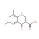 6,8-Dimethyl-4-hydroxyquinoline-3-carboxylic acid (CAS 948288-96-8) - chemical structure image
