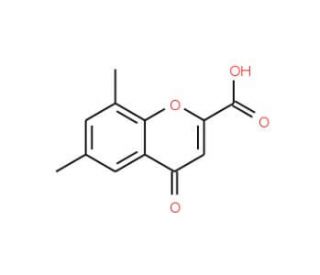 6,8-Dimethyl-4-oxo-4H-chromene-2-carboxylic acid (CAS 288399-57-5) - chemical structure image