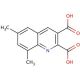 6,8-Dimethylquinoline-2,3-dicarboxylic acid (CAS 948289-02-9) - chemical structure image