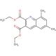 6,8-Dimethylquinoline-2,3-dicarboxylic acid diethyl ester (CAS 948289-08-5) - chemical structure image