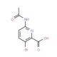 6-Acetamido-3-bromopicolinic acid (CAS 882430-69-5) - chemical structure image