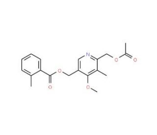6-Acetoxymethyl-4-methoxy-5-methyl-3-pyridylmethanol o-Toluate - chemical structure image
