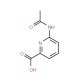 6-(acetylamino)pyridine-2-carboxylic acid (CAS 26893-72-1) - chemical structure image