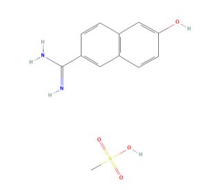 6-Amidino-2-naphthol Methanesulfonate - chemical structure image