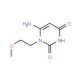 6-Amino-1-(2-methoxy-ethyl)-1H-pyrimidine-2,4-dione (CAS 56075-76-4) - chemical structure image