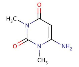 6-Amino-1,3-dimethyluracil (CAS 6642-31-5) - chemical structure image