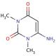 6-Amino-1,3-dimethyluracil (CAS 6642-31-5) - chemical structure image