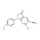 6-amino-1-(4-methoxyphenyl)-3-oxo-2,3-dihydro-1H-pyrrolo[2,3-b]pyridine-5-carbonitrile - chemical structure image