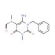 6-Amino-1-benzyl-3-methyl-5-(N-formyl-N-methyl)uracil (CAS 72816-91-2) - chemical structure image
