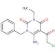 6-Amino-1-benzyl-5-(2-chloro-acetyl)-3-ethyl-1H-pyrimidine-2,4-dione - chemical structure image