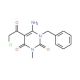 6-Amino-1-benzyl-5-(2-chloro-acetyl)-3-methyl-1H-pyrimidine-2,4-dione - chemical structure image