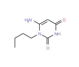 6-Amino-1-butyl-1H-pyrimidine-2,4-dione (CAS 53681-49-5) - chemical structure image