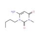 6-Amino-1-butyl-3-methyl-1H-pyrimidine-2,4-dione (CAS 53681-50-8) - chemical structure image