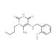 6-Amino-1-butyl-5-(2-methoxy-benzylamino)-1H-pyrimidine-2,4-dione - chemical structure image