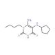 6-Amino-1-butyl-5-cyclopentylamino-1H-pyrimidine-2,4-dione - chemical structure image