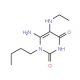 6-Amino-1-butyl-5-ethylamino-1H-pyrimidine-2,4-dione - chemical structure image
