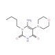 6-amino-1-butyl-5-morpholin-4-ylpyrimidine-2,4(1H,3H)-dione - chemical structure image
