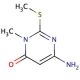 6-Amino-2-methylthio-3-methyluracil (CAS 54030-56-7) - chemical structure image