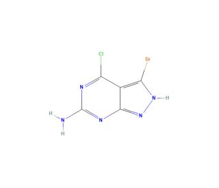 6-Amino-3-bromo-4-chloro-1H-pyrazolo[3,4-d]pyrimidine (CAS 1003298-79-0) - chemical structure image