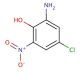 6-Amino-4-chloro-2-nitrophenol (CAS 6358-08-3) - chemical structure image