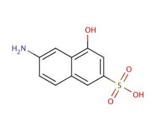 6-Amino-4-hydroxy-2-naphthalenesulfonic acid (CAS 90-51-7) - chemical structure image