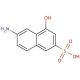 6-Amino-4-hydroxy-2-naphthalenesulfonic acid (CAS 90-51-7) - chemical structure image