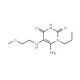 6-amino-5-[(2-methoxyethyl)amino]-1-propylpyrimidine-2,4(1H,3H)-dione - chemical structure image