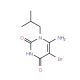 6-Amino-5-bromo-1-isobutyl-1H-pyrimidine-2,4-dione - chemical structure image