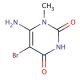 6-Amino-5-bromo-1-methyluracil (CAS 14094-37-2) - chemical structure image