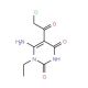 6-amino-5-(chloroacetyl)-1-ethylpyrimidine-2,4(1H,3H)-dione 的分子结构, CAS编号: 67130-67-0 6-amino-5-(chloroacetyl)-1-ethylpyrimidine-2,4(1H,3H)-dione (CAS 67130-67-0) - chemical structure image