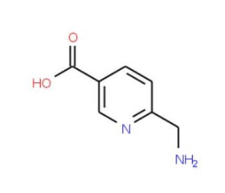6-Aminomethylnicotinic acid (CAS 76196-67-3) - chemical structure image