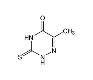 6-Aza-2-thiothymine (CAS 615-76-9) - chemical structure image