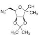 6-Azido-1,6-dideoxy-3,4-O-isopropylidene-D-lyxo-2-hexulofuranose (CAS 122194-05-2) - chemical structure image