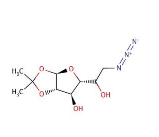 6-Azido-6-deoxy-1,2-O-isopropylidene-&alpha;-D-glucofuranose (CAS 65371-16-6) - chemical structure image