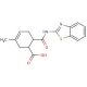 6-(Benzothiazol-2-ylcarbamoyl)-3-methyl-cyclohex-3-enecarboxylic acid (CAS 332410-15-8) - chemical structure image