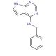 6-Benzylamino-7-deazapurine (CAS 60972-04-5) - chemical structure image