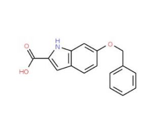 6-(benzyloxy)-1H-indole-2-carboxylic acid (CAS 40047-22-1) - chemical structure image