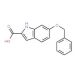 6-(benzyloxy)-1H-indole-2-carboxylic acid (CAS 40047-22-1) - chemical structure image