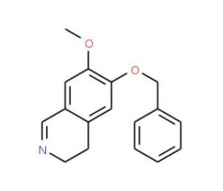 6-Benzyloxy-7-methoxy-3,4-dihydro-isoquinoline (CAS 68360-22-5) - chemical structure image