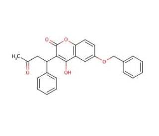 6-Benzyloxy Warfarin (CAS 30992-68-8) - chemical structure image