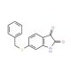 6-(benzylsulfanyl)-2,3-dihydro-1H-indole-2,3-dione - chemical structure image